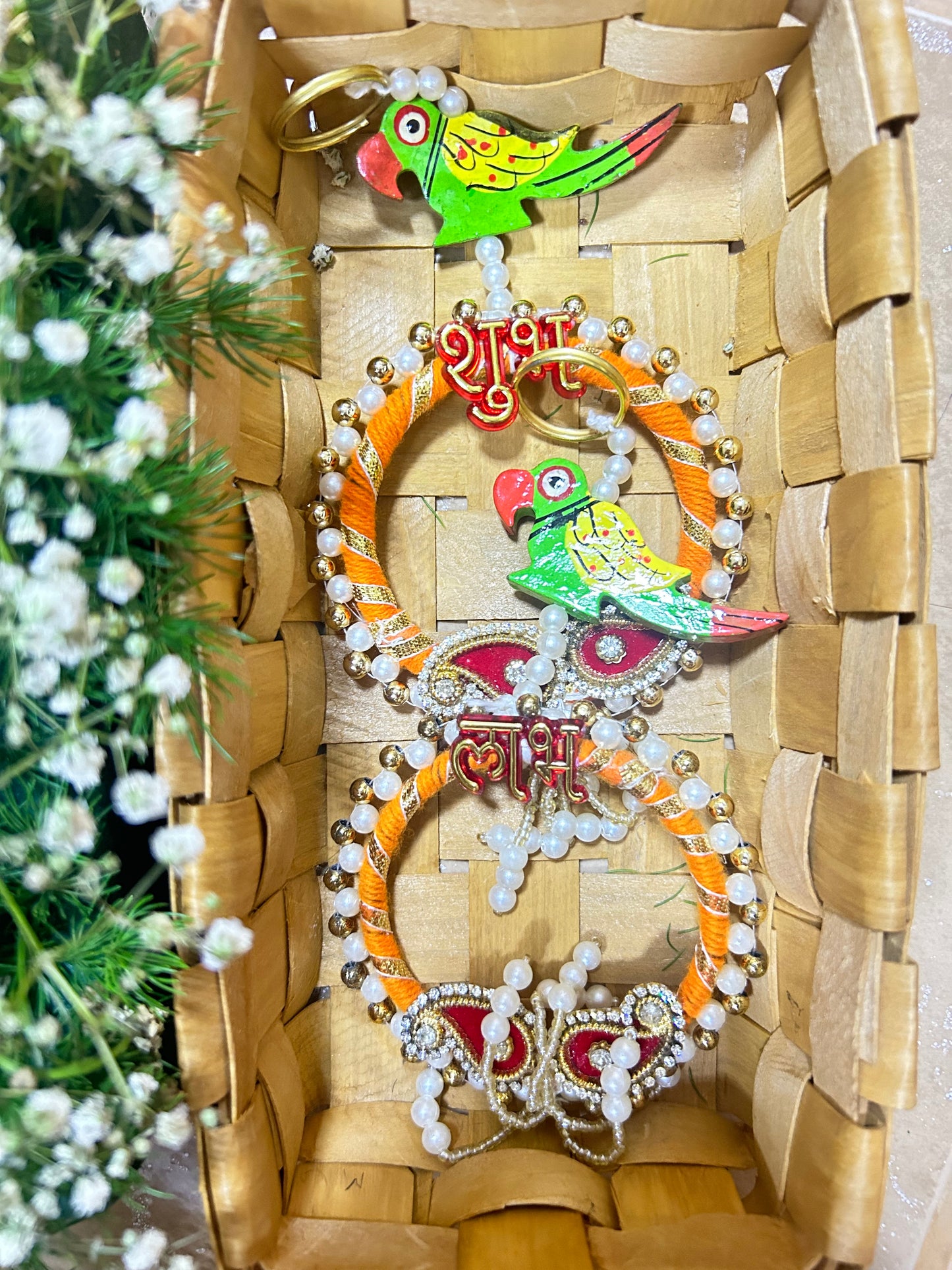 Shub Laabh Parrot hanging set